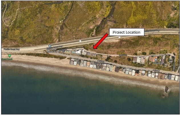 Figure 1: Arial view of Malibu homes purchased in 2019